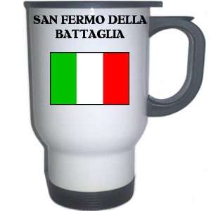 Italy (Italia)   SAN FERMO DELLA BATTAGLIA White Stainless Steel Mug