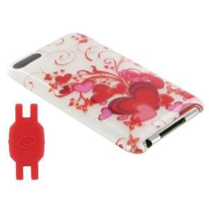  Red Hearts Design Shell Case for Apple iPod Touch 3 and 2 