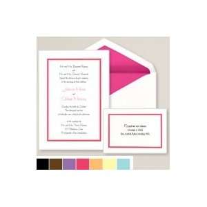  Exclusively Weddings Colorful Chic Wedding Invitation 