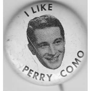  Perry Como button, circa 1950 