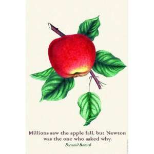  Millions Saw the Apple Fall 20x30 poster