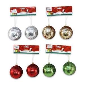  Sequence Ball Ornament 2 Pieces Case Pack 36