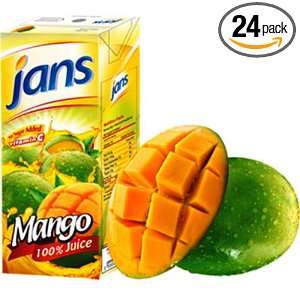 Jans Mango Exotic Tropical Juice, 8.45 Ounce (Pack of 24)  