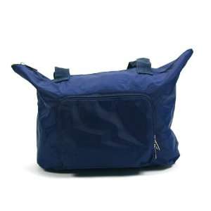  Blue / Reusable Trendy Fashion shopping Tote Bag / Folded 