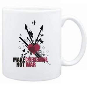    New  Make Cheerleading Not War  Mug Sports