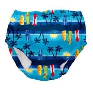  iPlay Swim Diaper Boys Aqua Sunset Pattern (4T 38 46 lb 