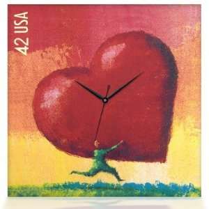  All Heart Canvas Wall Clock