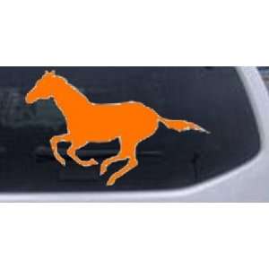 Orange 32in X 20.1in    Horse Mustang (full body) running Western Car 