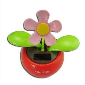 HK Red Magic Cute Flip Flap Swing Dancing Solar Powered Flower Toys SF 