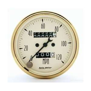   1593 Golden Oldies 3 1/8 120 mph Mechanical Speedometer with Trip