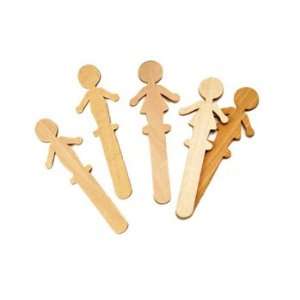  9 Pack CHENILLE KRAFT COMPANY PEOPLE SHAPED WOOD CRAFT 36 