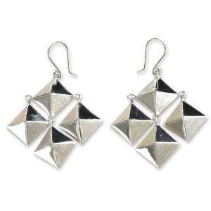  Silver chandelier earrings, Kites Jewelry