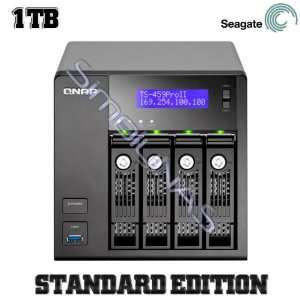 QNAP TS 459 Pro II 4TB (4 x 1000GB) 4 Bay NAS Integrated with Seagate 