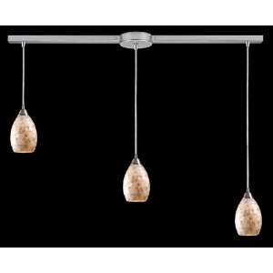  ELK Lighting 10141 3L Capri Three Light Pendant In Satin 