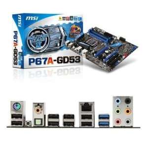  P67AGD53B3 MSI ATX Intel P67 Socket 1155 Electronics