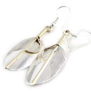  Earrings silver Sapa two tone. Jewelry