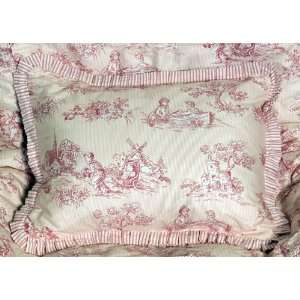  Savannah Pink Toile Pillow