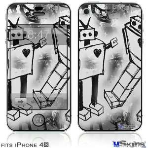  iPhone 4S Skin   Robot Love 