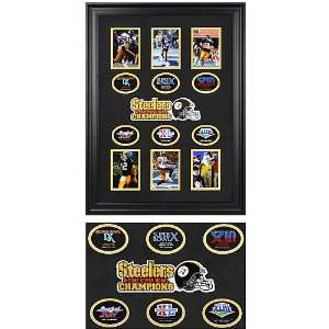  Mounted Memories Pittsburgh Steelers Six Time Super Bowl 