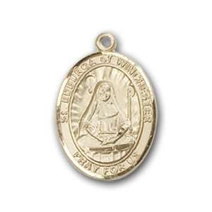  12K Gold Filled St. Edburga of Winchester Medal Jewelry