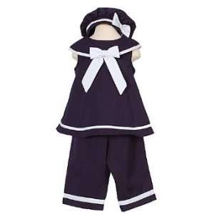   Set   Girls Sailor Outfit   Size 12 Month   E149992 