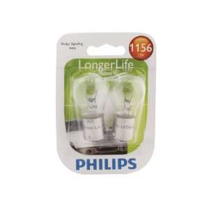  1156 12v Philips Signal Lamp Light Bulbs Pair Automotive