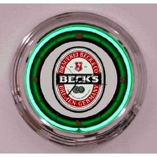  15 Becks Neon Clock