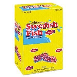  Swedish Fish Grab n Go Soft & Chewy Candy Snacks 240ct Box 
