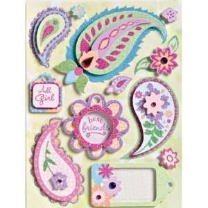  Sparkly Sweet Grand Adhesions Embellishments Paisleys 