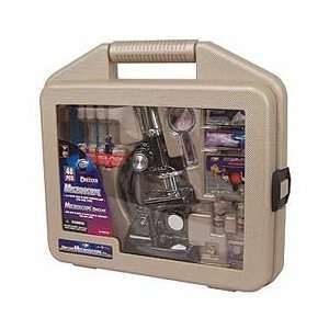  Deluxe Microscope Set with Carrying Case 48 Pieces Office 