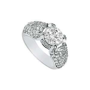  Diamond Engagement Ring  Platinum   2.00 CT Diamonds 