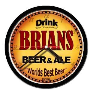  BRIANS beer and ale cerveza wall clock 