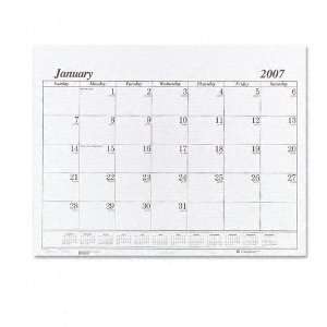   One Color Monthly Desk Pad Calendar Refill, 22w x 17h