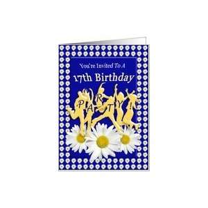  17th Birthday Party Invitation Daisies and Teens Card 