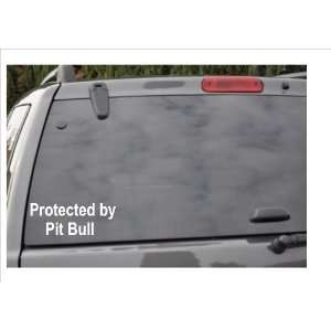  PROTECTED BY PIT BULL  window decal 
