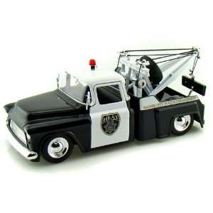  Jada 1/24 1955 Chevy Stepside Police Tow Truck / Wrecker 