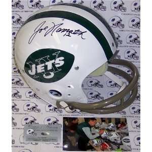  Joe Namath Autographed/Hand Signed New York Jets Throwback 