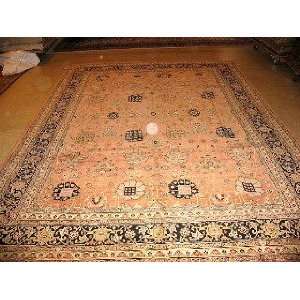   9x13 Hand Knotted Agra India Rug   91x130