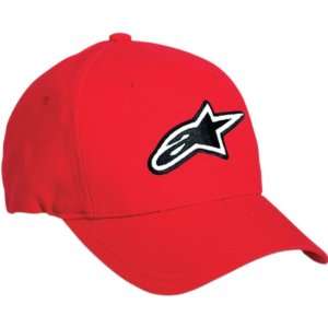 Alpinestars Astar Youth Boys Flexfit Sportswear Hat/Cap   Red / Small 