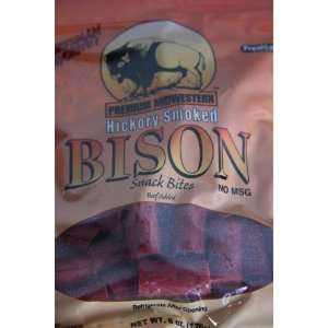 Premium Midwestern Hickory Smoked Bison Snack Bites/Pkg of 2  