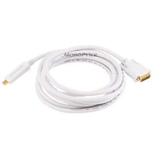  Mini DisplayPort Male to DVI Male 32AWG Cable   10ft 