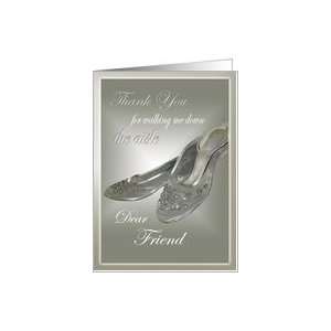  Thank You Friend For Walking Me Down The Aisle Card 