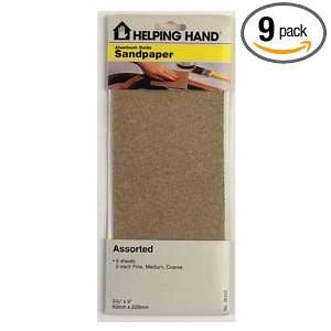  HELPING HANDS Aluminum Oxide Sandpaper Sold in packs of 3 