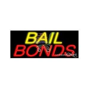 Bail Bonds Neon Sign 13 inch tall x 32 inch wide x 3.5 inch Deep inch 