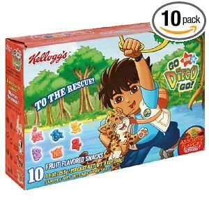   Fruit Snacks, Nickelodeon Go Diego Go, 9 Ounce Packages (Pack of 10