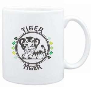  Mug White  Tiger  Zodiacs