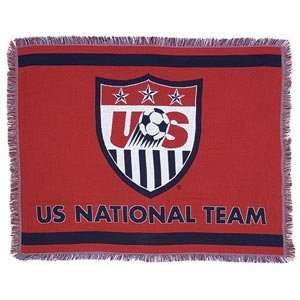  US Soccer Throw Blanket
