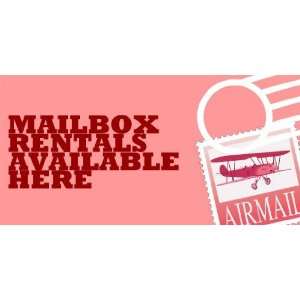  3x6 Vinyl Banner   Mailbox Rentals 