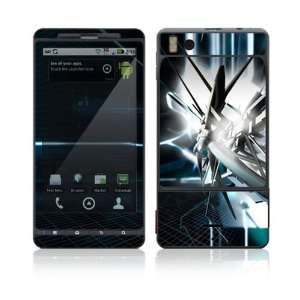   Droid X Skin Decal Sticker   Abstract Tech City 