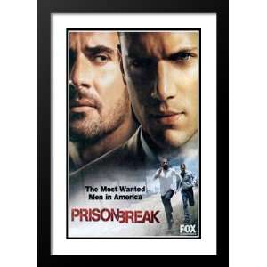 Prison Break (TV) 20x26 Framed and Double Matted TV Poster   Style E 